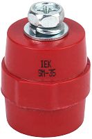 Изолятор силовой шинный IEK SM35 (М8) с болтом красный картинка 